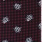 Black/Mulberry/Grey Check Floral Double Brushed Jersey Knit Fabric By the Yard